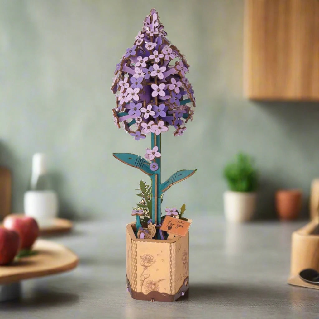 3D Wooden Puzzle Flowers