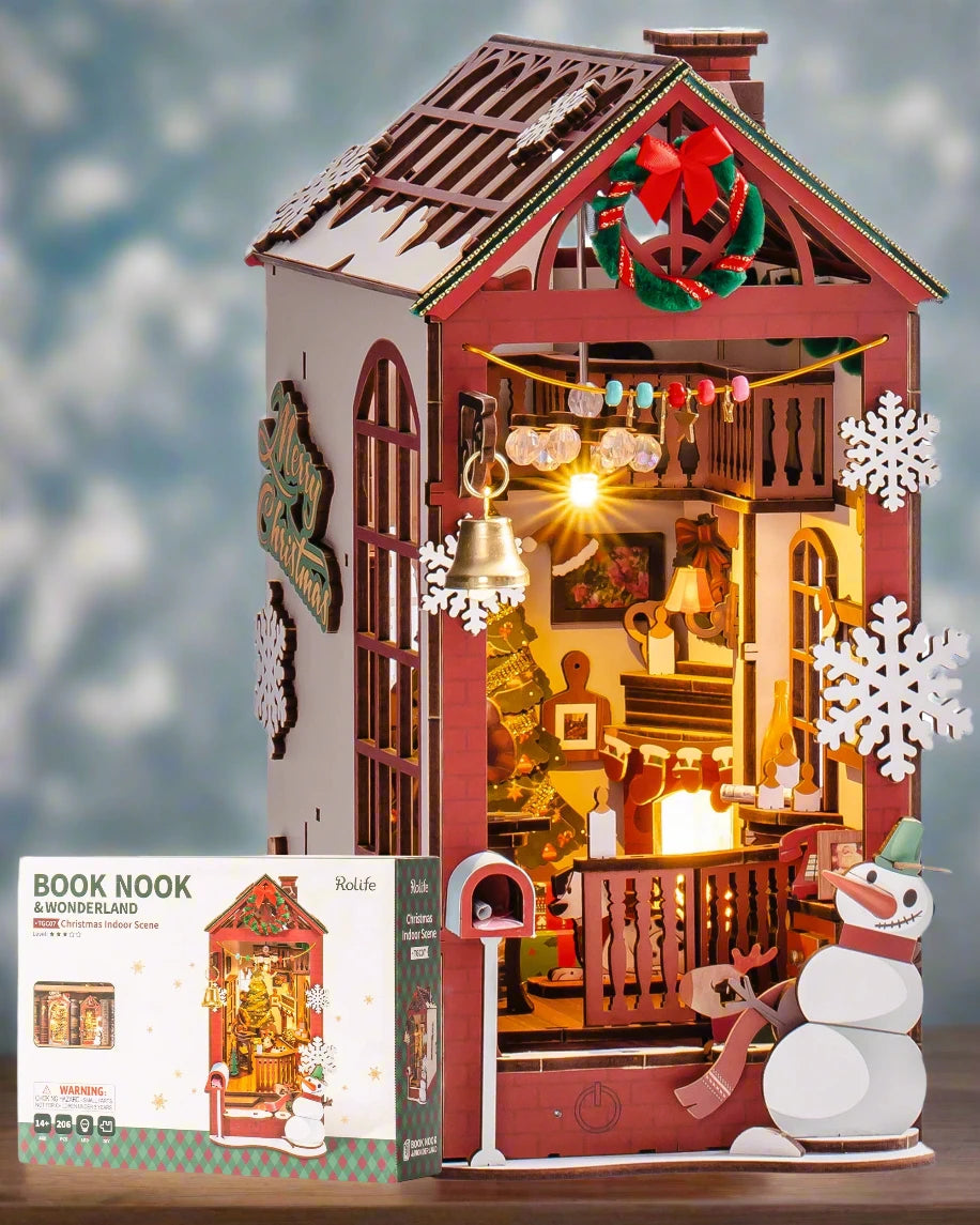 DIY Book Nook Kit Christmas House