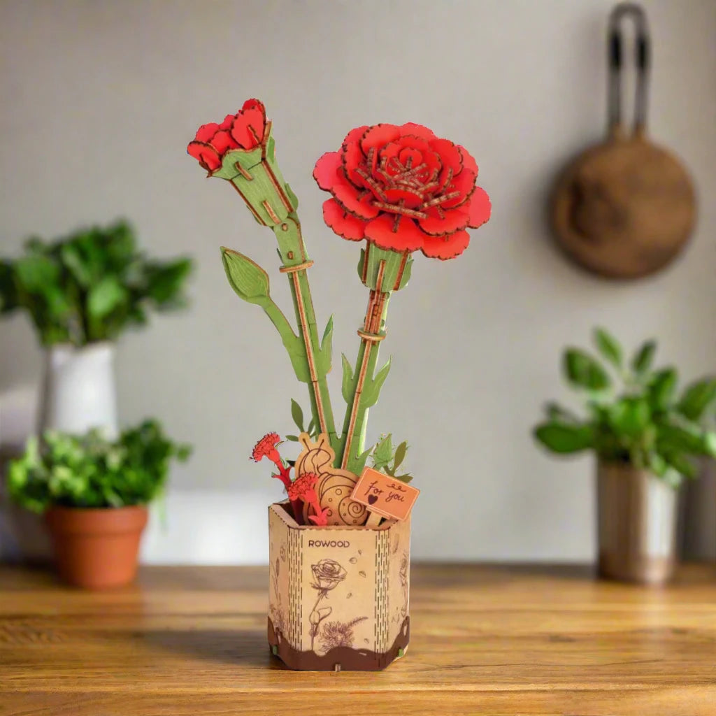 3D Wooden Puzzle Flowers