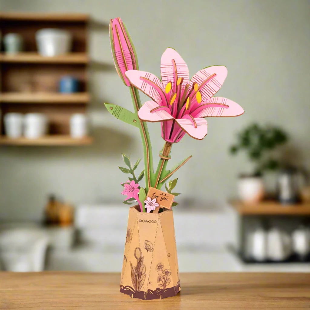 3D Wooden Puzzle Flowers