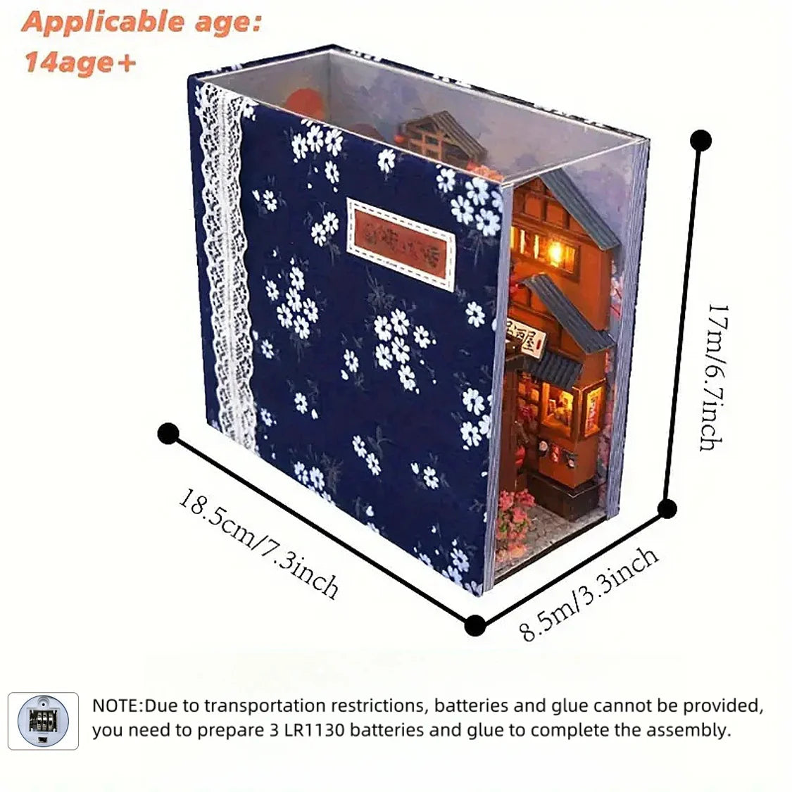 DIY Book Nook Kit Sakura Village