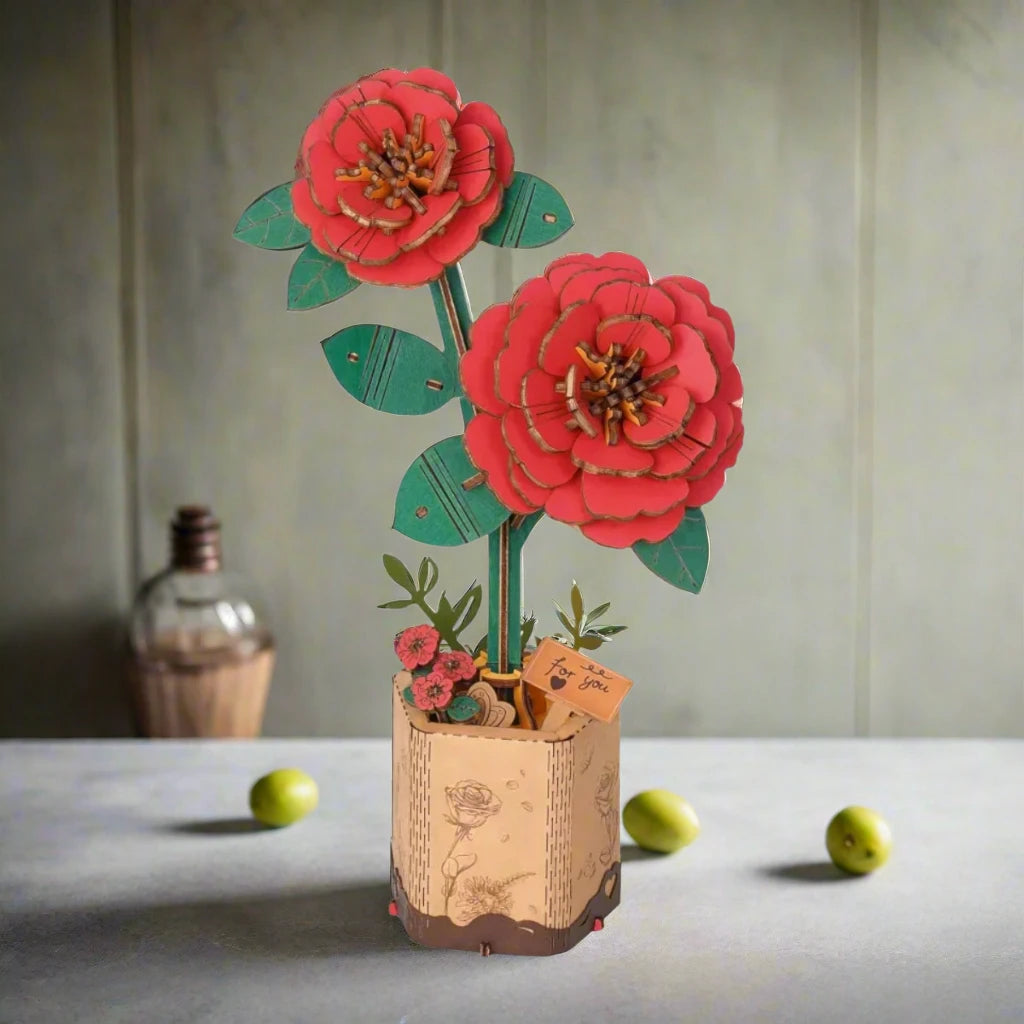 3D Wooden Puzzle Flowers