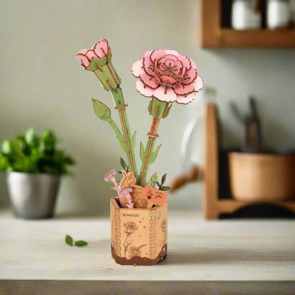 3D Wooden Puzzle Flowers