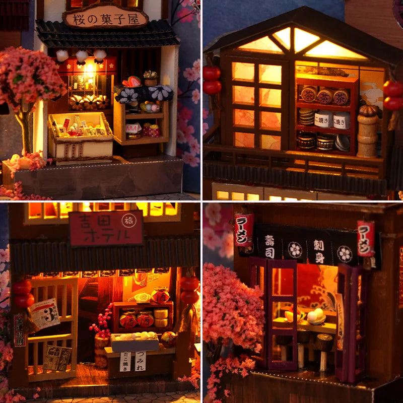 DIY Book Nook Kit Sakura Village